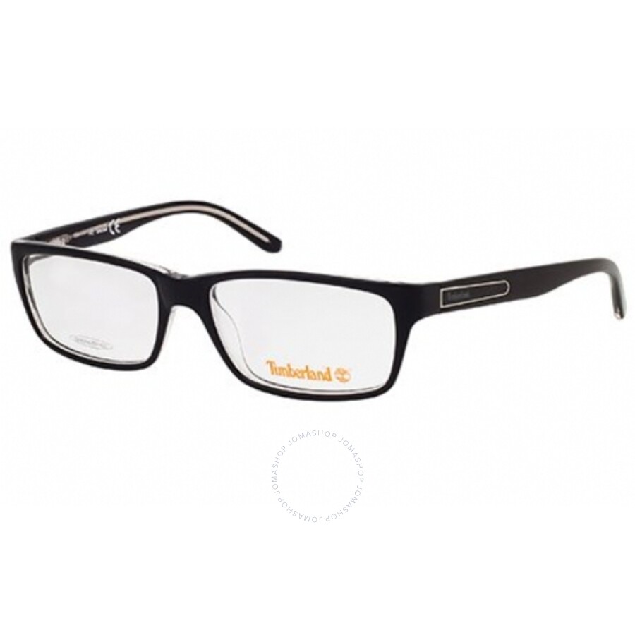 Timberland Men's Black Rectangular Eyeglass Frames TB117700555