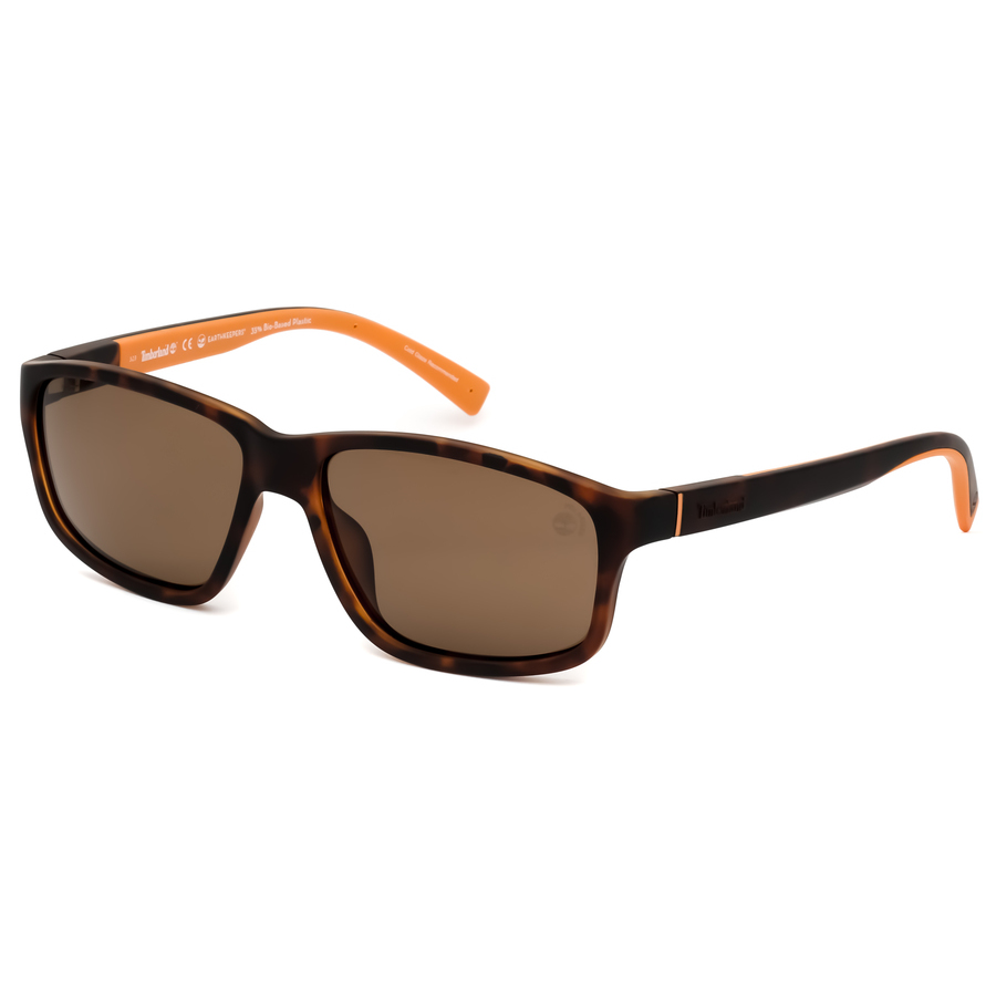 Timberland Men's Tortoise Rectangular Sunglasses Tb918652d58