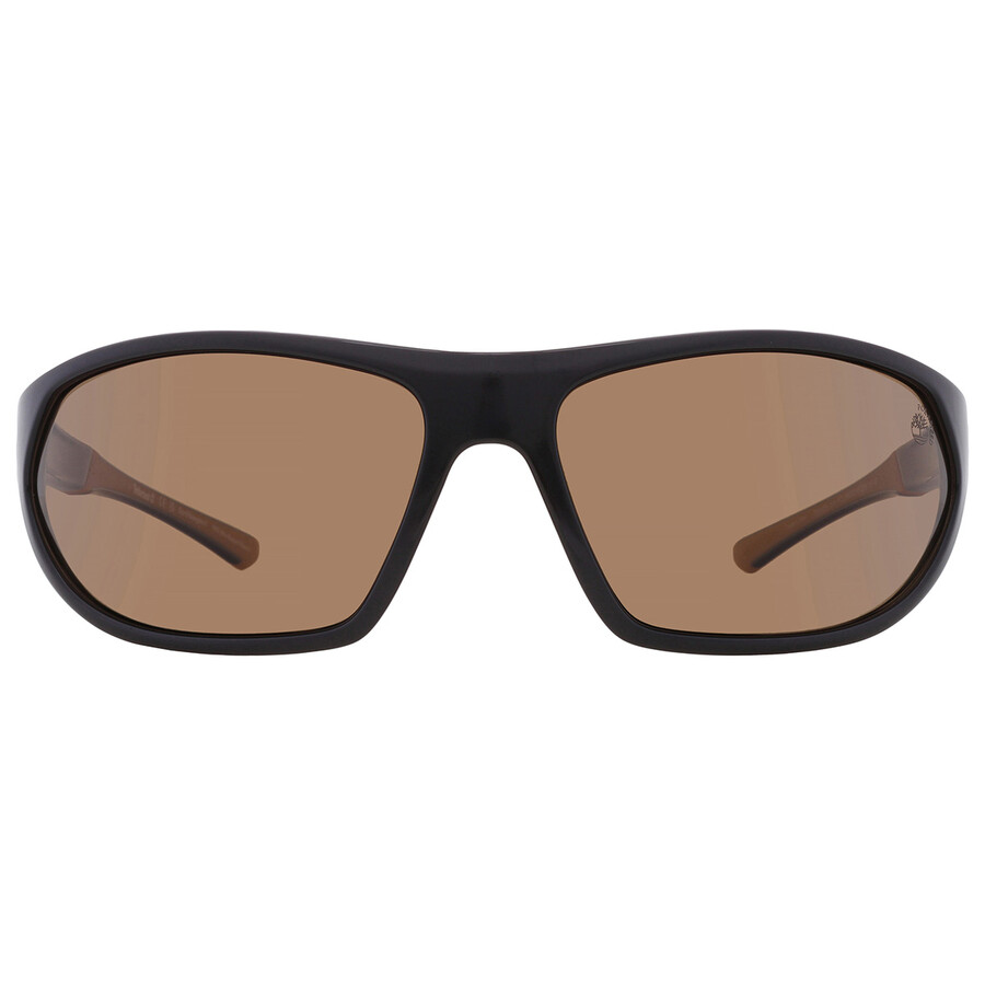 Timberland Polarized Brown Wrap Men's Sunglasses Tb00035 01h 67