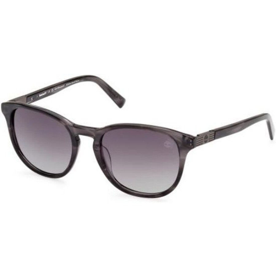 Timberland Polarized Smoke Oval Men's Sunglasses Tb9319 20d 53 In Brown