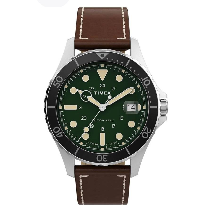 timex-automatic-green-dial-