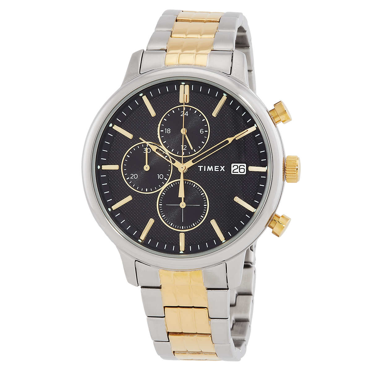 Timex Chicago Chronograph Quartz Blue Dial Two-Tone Men's Watch TW2W13300