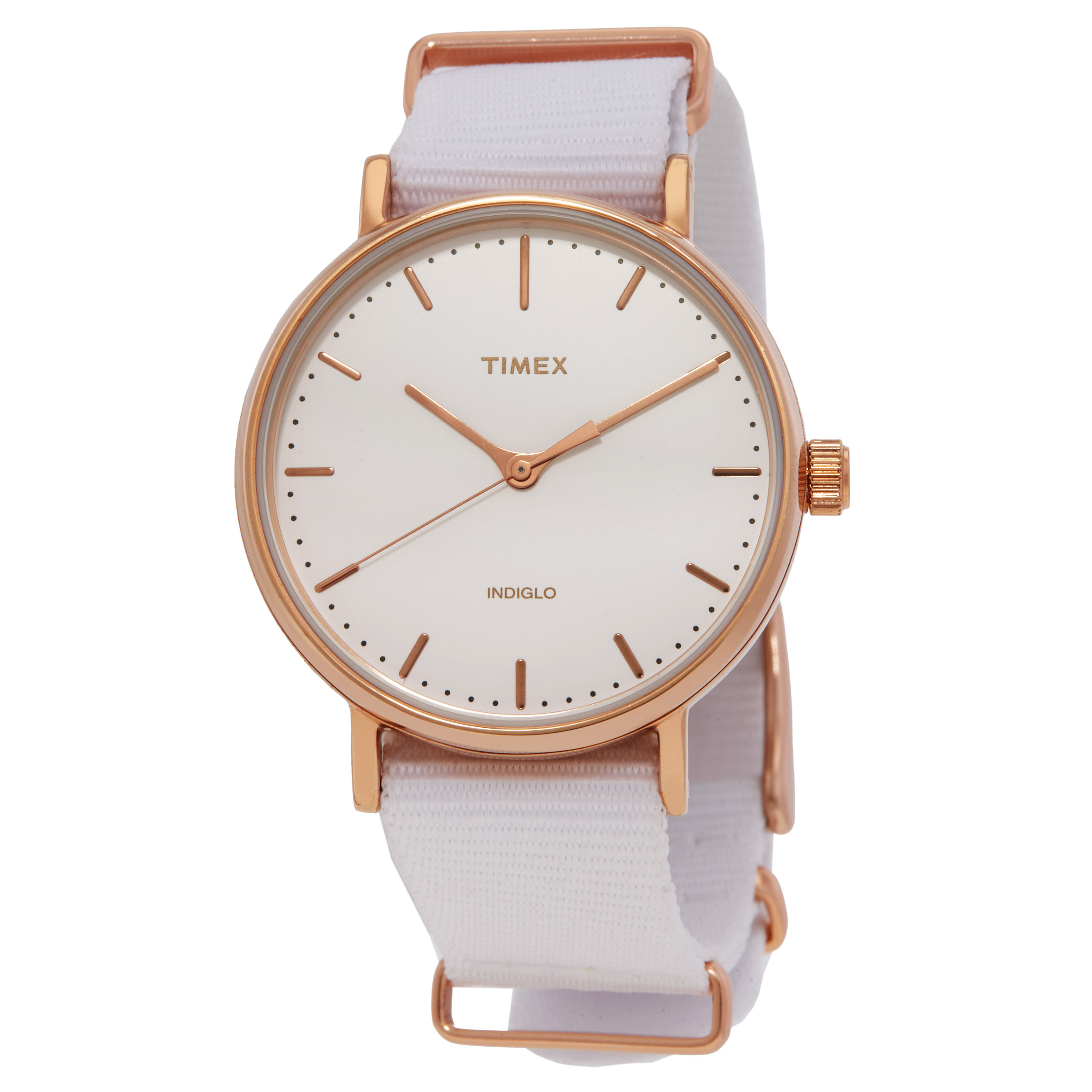 Timex Fairfield Quartz White Dial Ladies Watch TW2R49100