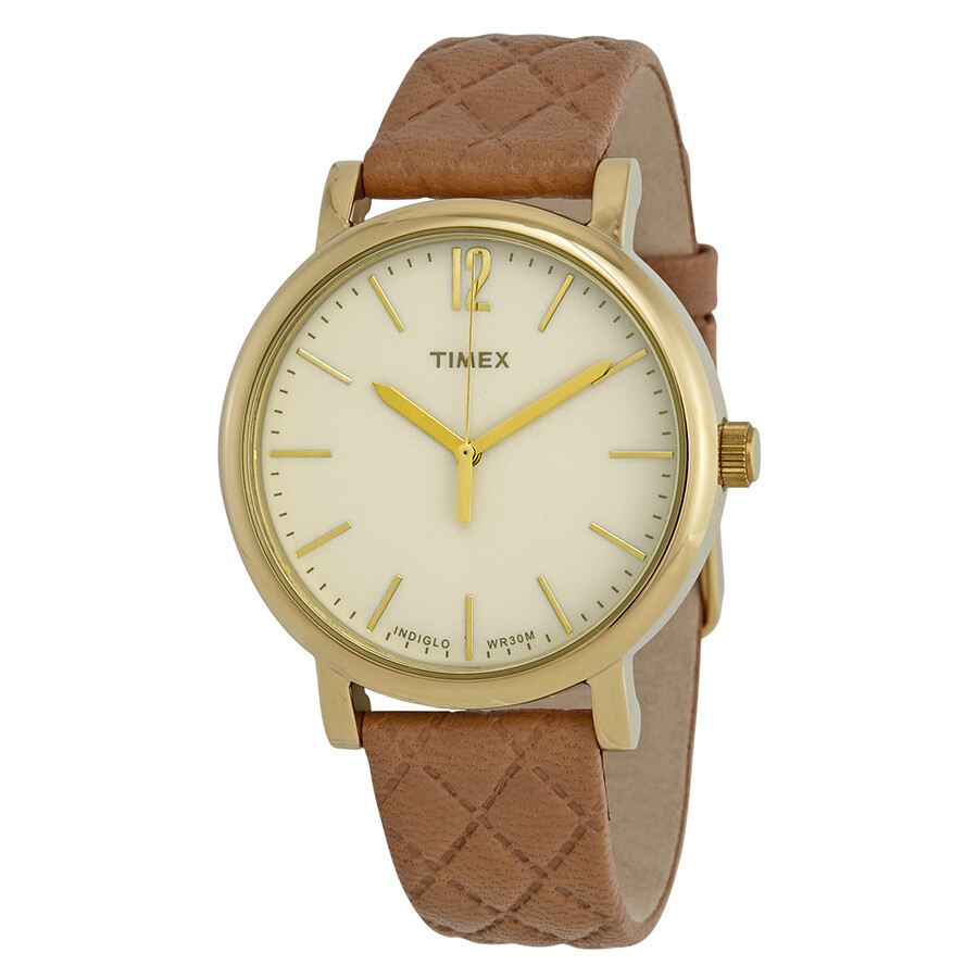 Timex Heritage Gold Dial Ladies Watch TW2P78400 753048602988 Watches