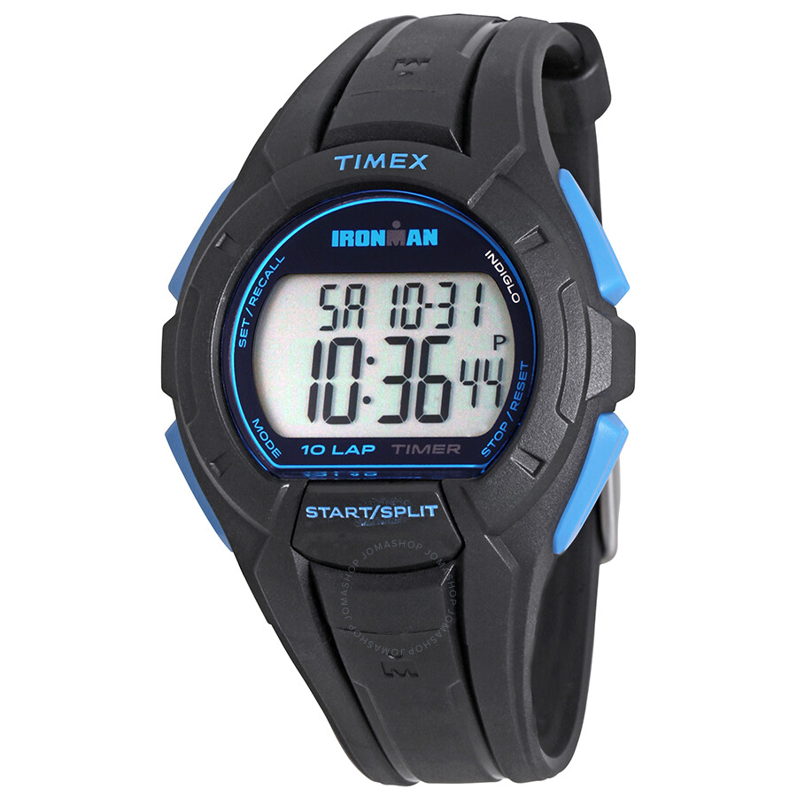 Timex Ironman Black and Blue Men's Digital Watch TW5K93900CB