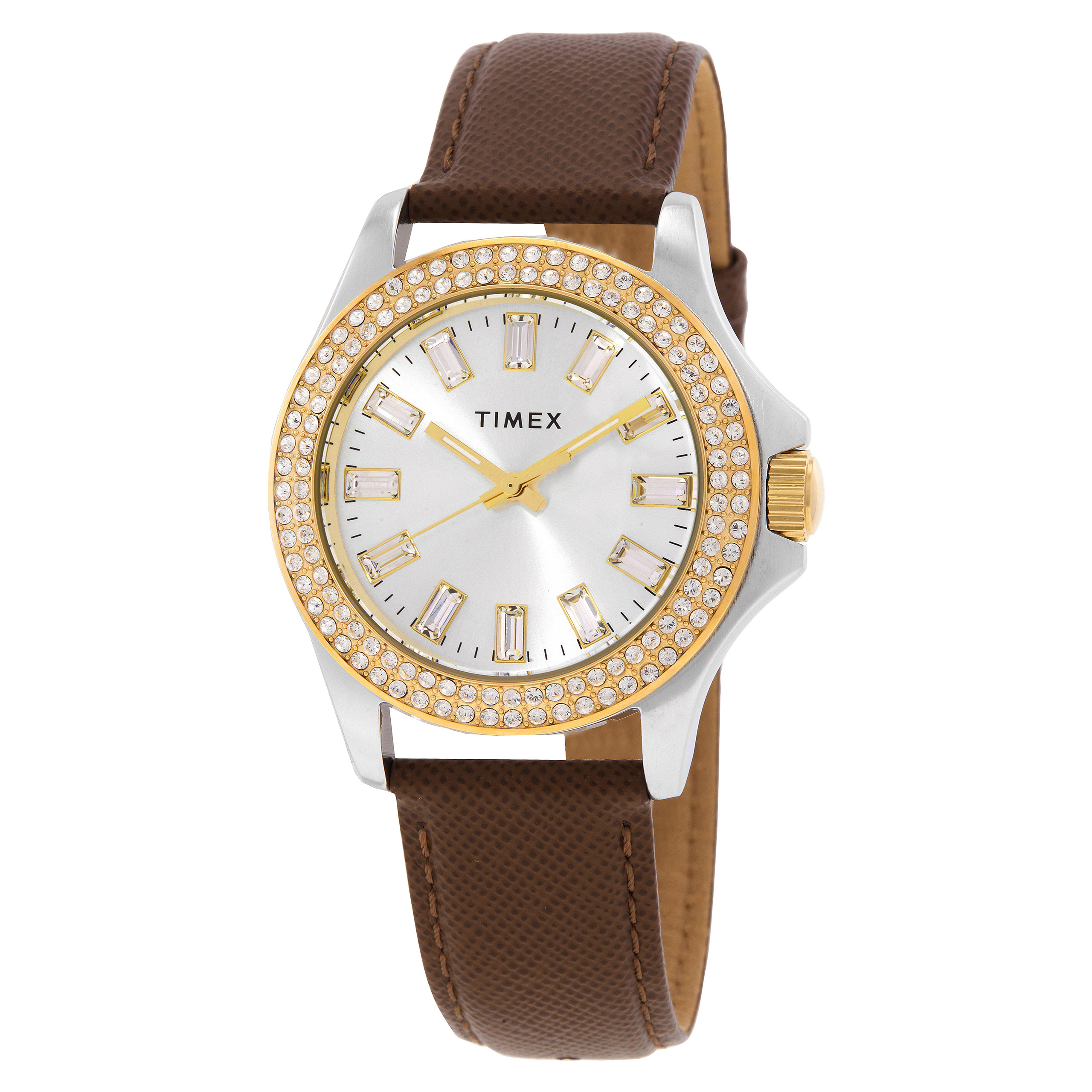 Timex Kaia Quartz Crystal Silver Dial Ladies Watch TWH6Z6210