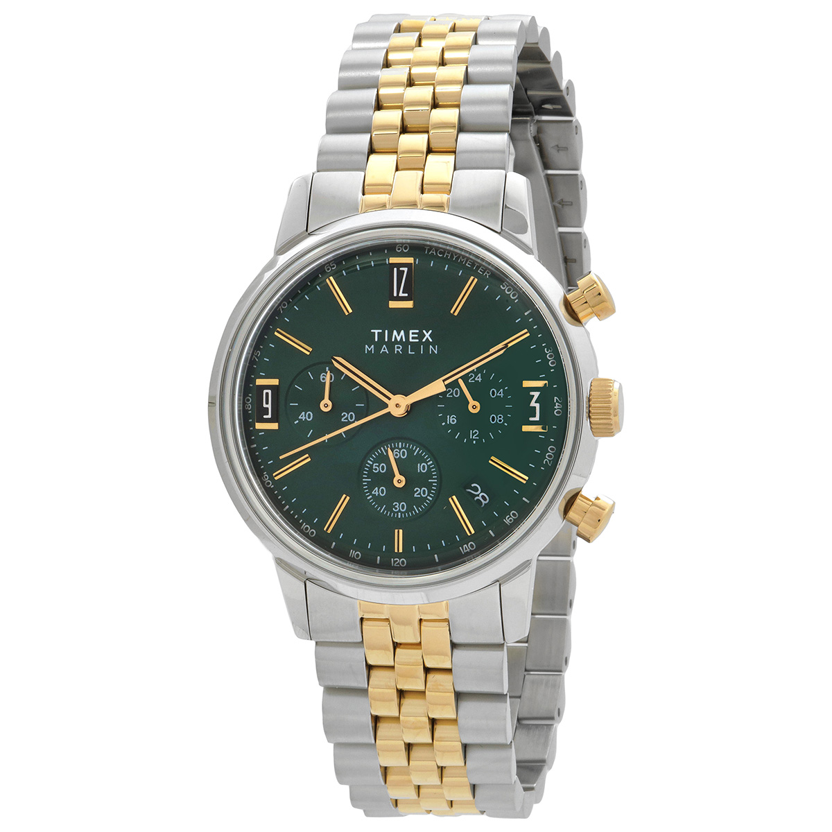 Timex Marlin Chronograph Quartz Green Dial Men's Watch TW2W60000