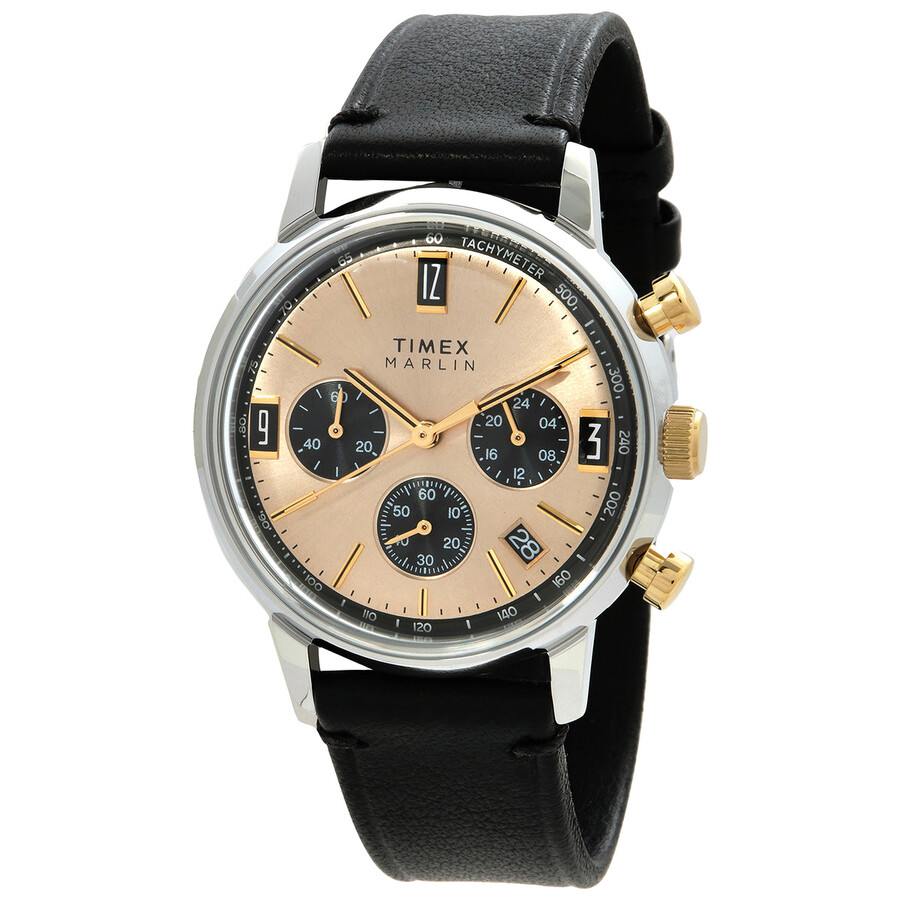 Timex Marlin Chronograph Quartz Champagne Dial Men's Watch