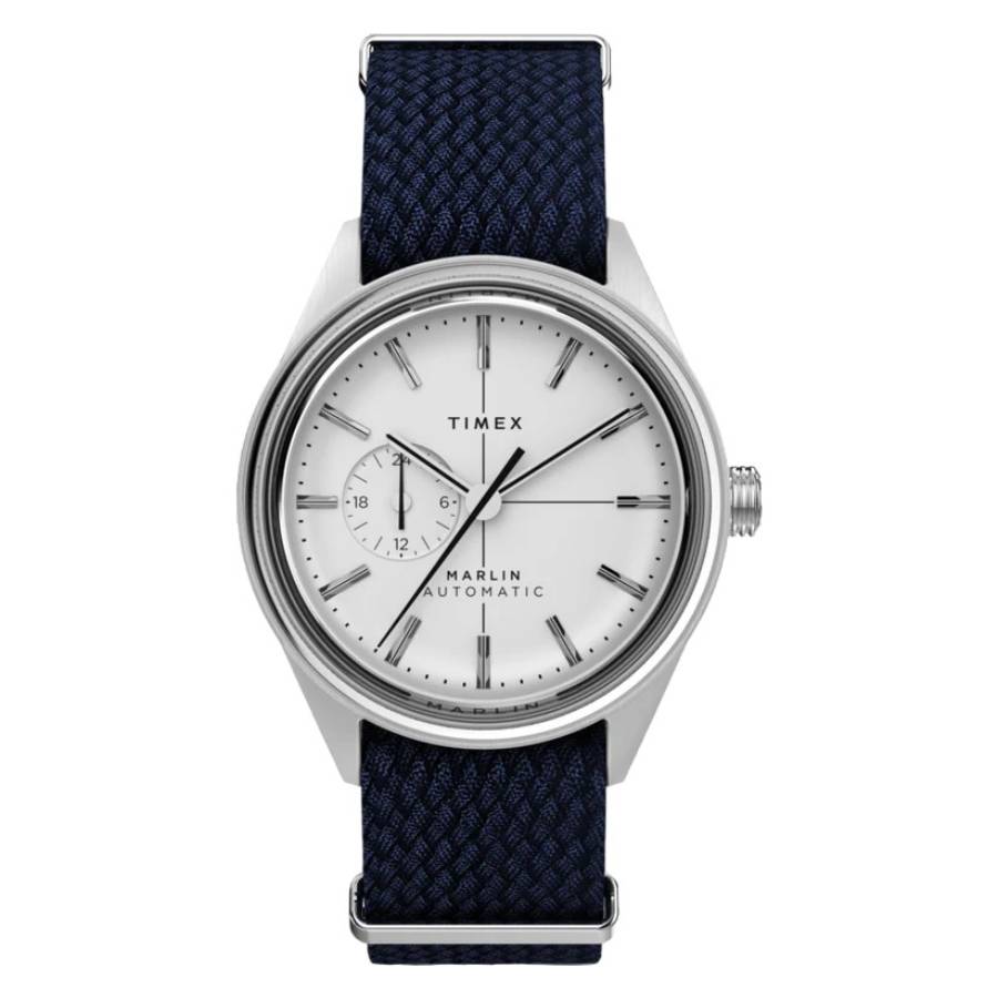 Timex Marlin Jet Automatic White Dial Watch TW2V72300ZV - Watches