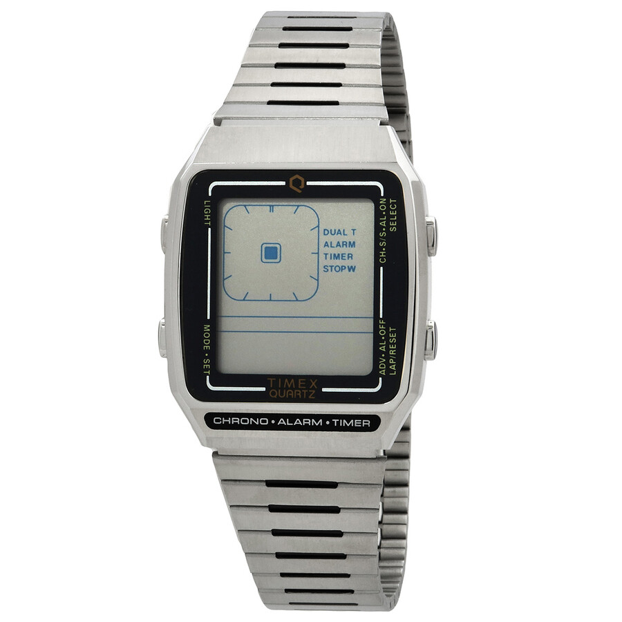 Timex Q Reissue Alarm Quartz Digital Watch TW2U72400ZV - Watches