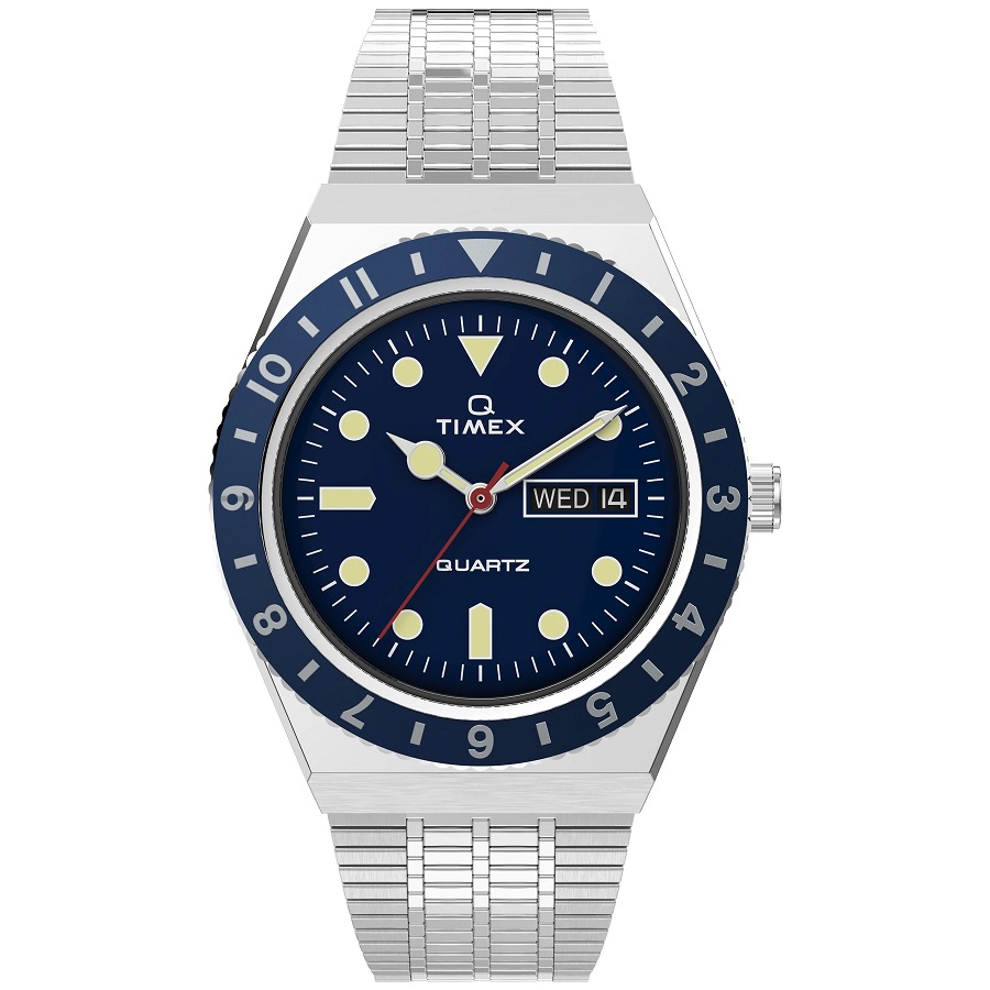 時計 TIMEXQ TW2U61900 Timex Q Reissue Quartz Blue Dial Men's Watch TW2U61900 TW2U61900ZV