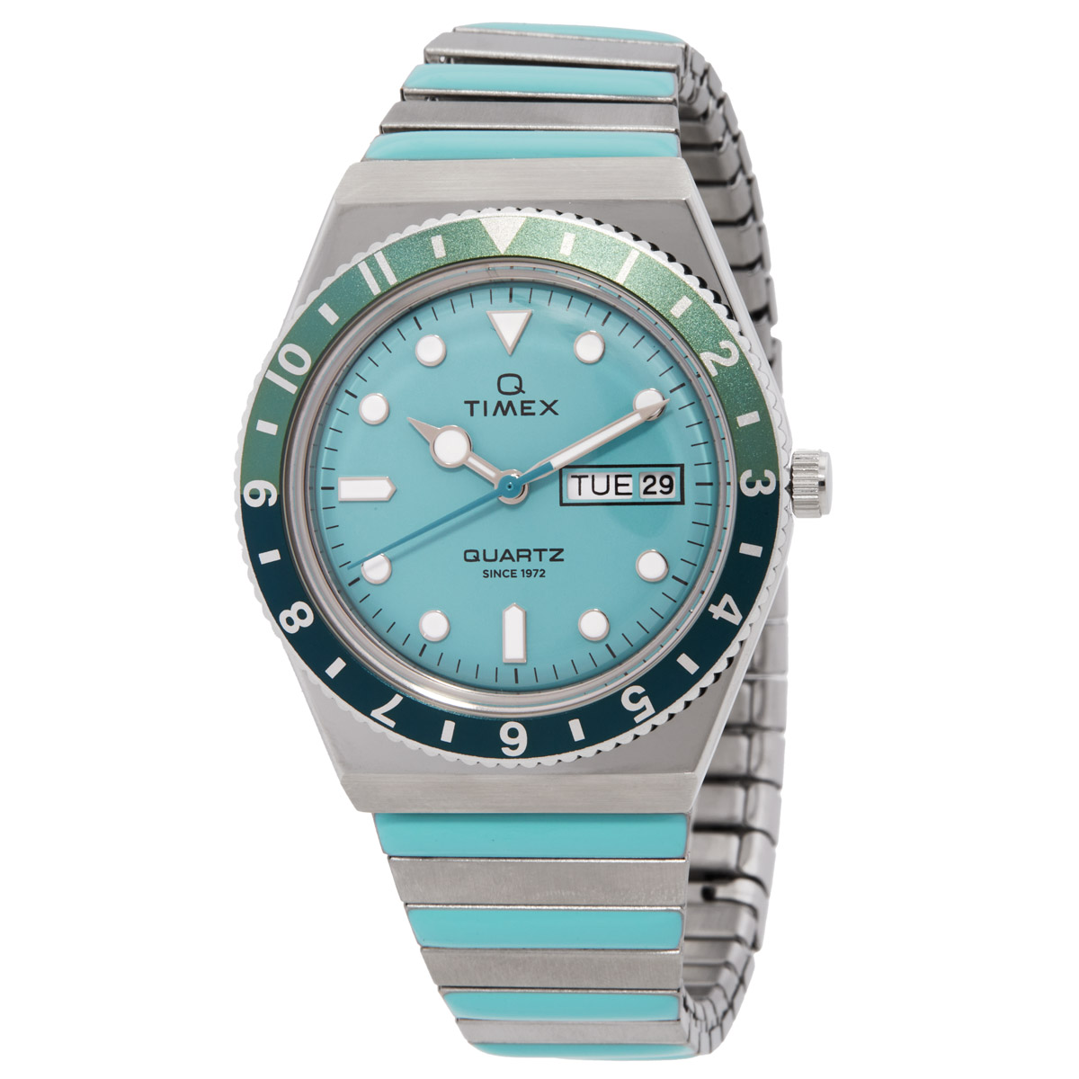 Timex Q Timex Quartz Blue Dial Ladies Watch TW2W87800VQ