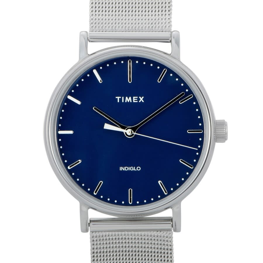 Timex Timex Quartz Blue Dial Ladies Watch TW2T37000 - Watches - Jomashop