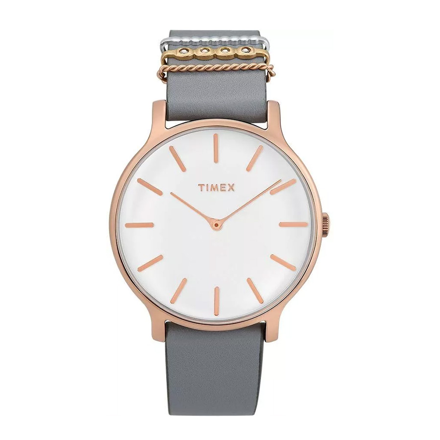 Timex Transcend Quartz White Dial Ladies Watch TW2T45400