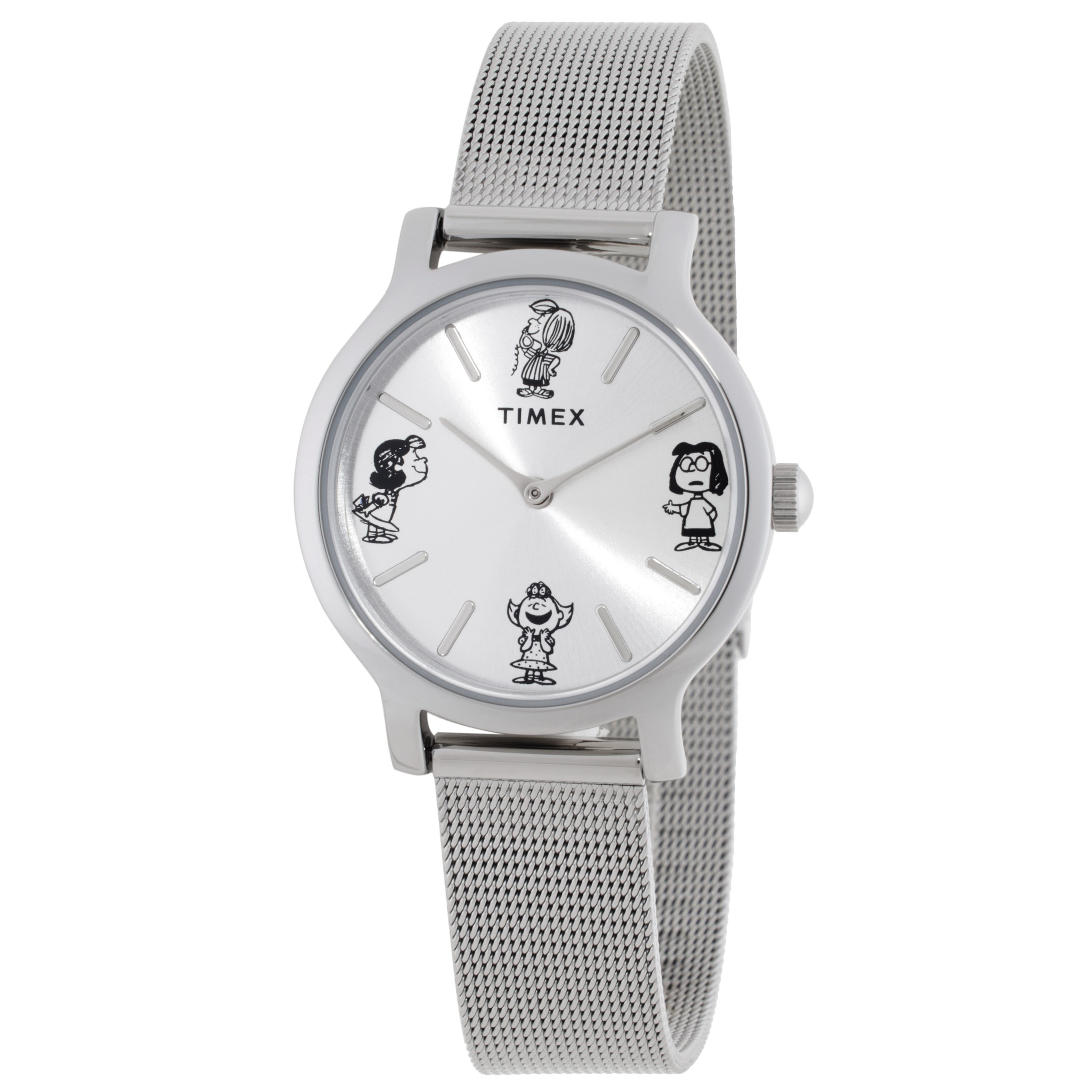 Timex Transcend x Peanuts Sketch Quartz Silver Dial Ladies Watch TW2W46000
