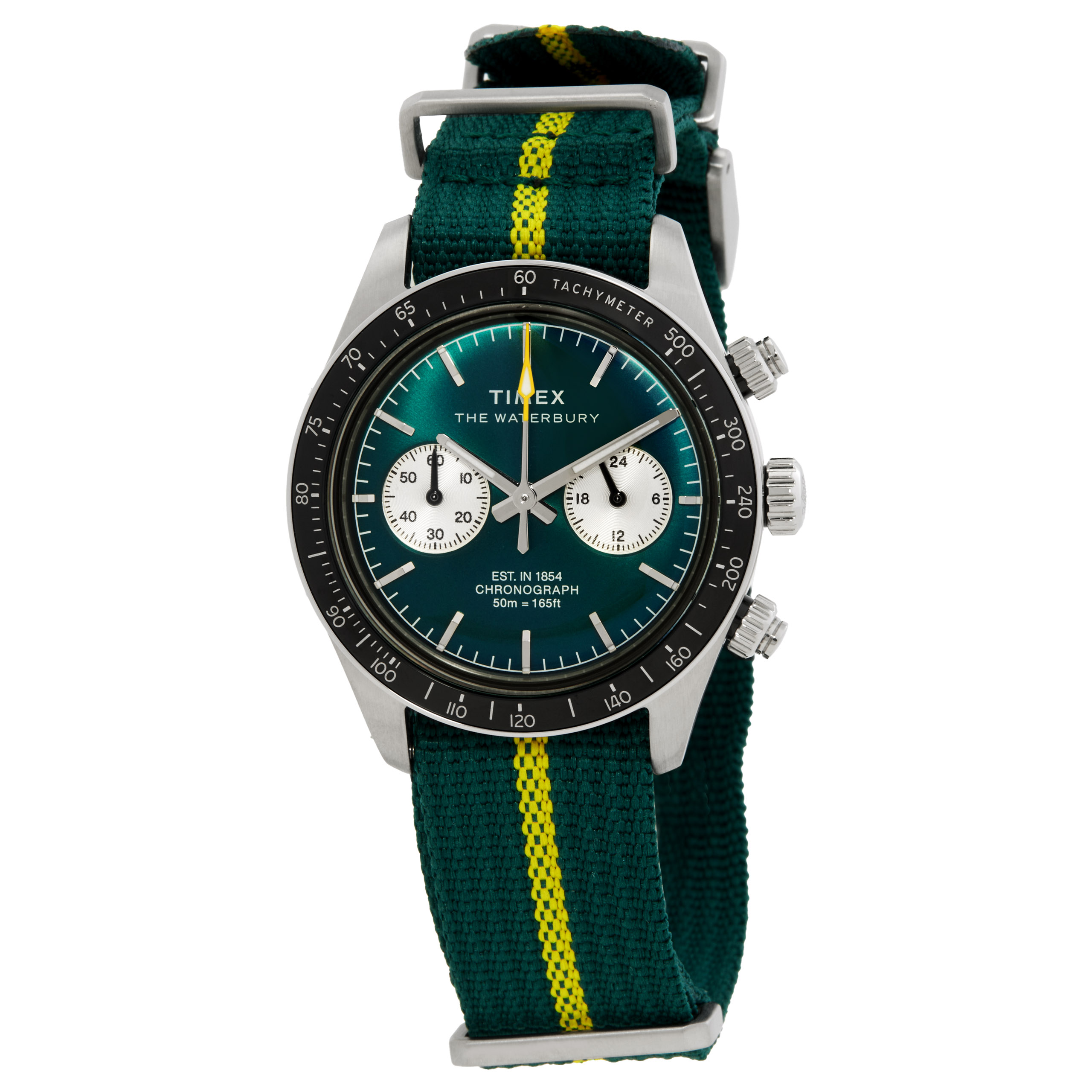 Timex Waterbury Heritage Chronograph Quartz Green Dial Men's Watch