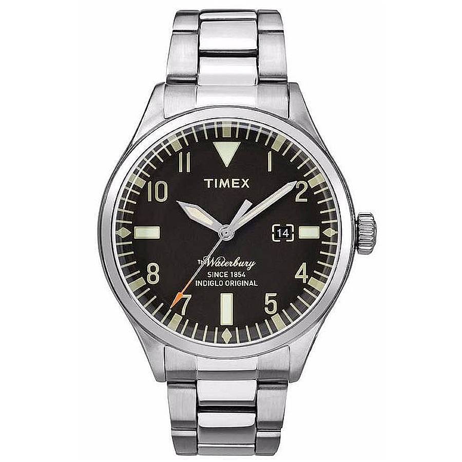 Timex Waterbury Quartz Black Dial Men's Watch TW2R25100