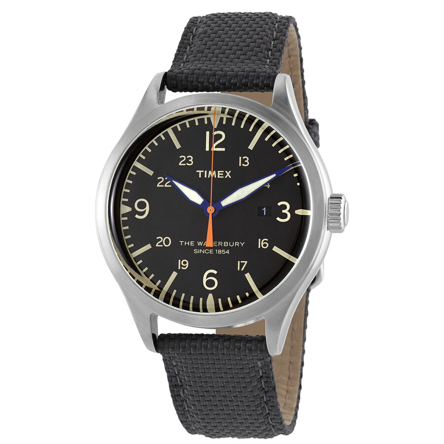 Timex Waterbury Quartz Black Dial Men's Watch TW2R38500 194366116922