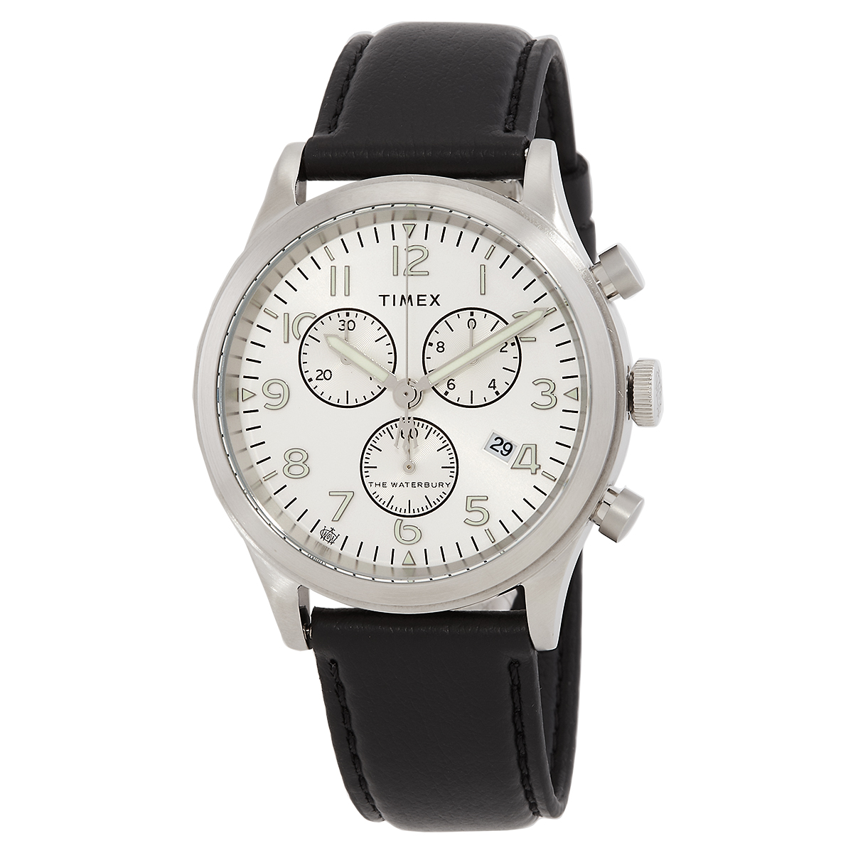 Timex Waterbury Traditional Chronograph Quartz Silver Dial Men's Watch TW2W48100