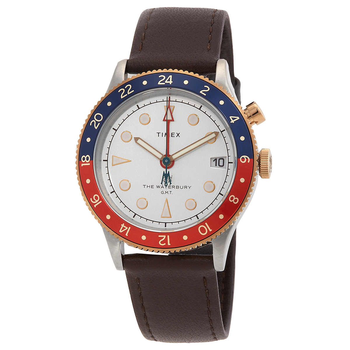 Timex Waterbury Traditional GMT "Pepsi" Quartz Men's Watch TW2U99100