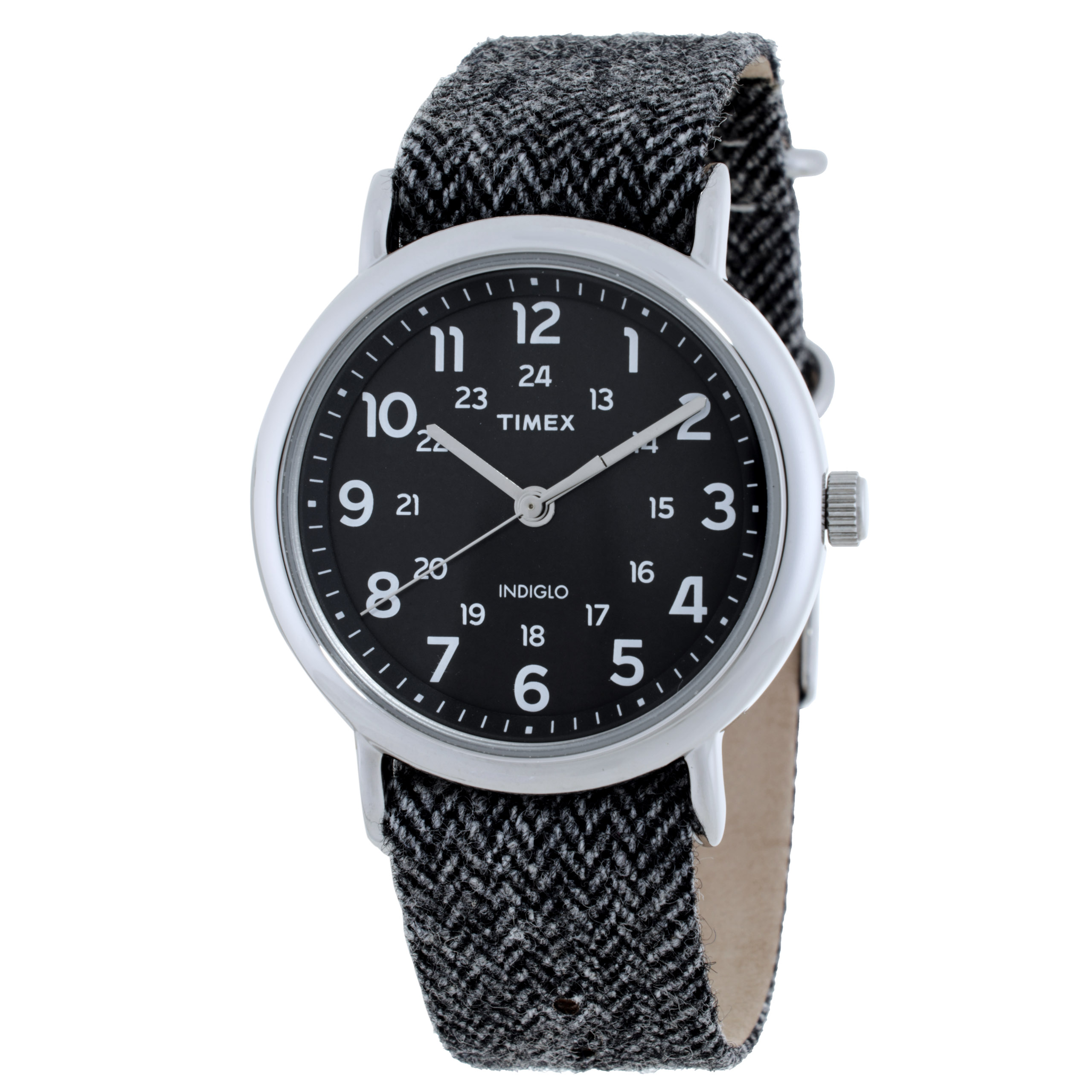 Timex Weekender Quartz Black Dial Unisex Watch TW2P72000
