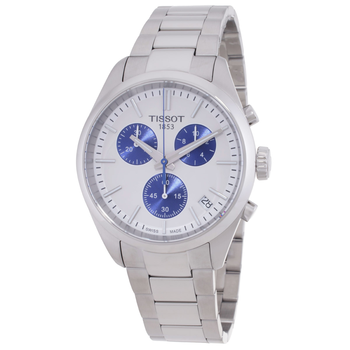 Tissot PR100 Chronograph Quartz White Dial Men's Watch T150.417.11.011.00