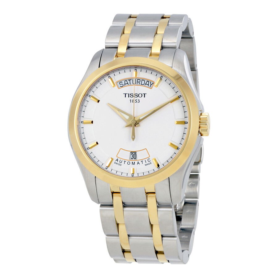 TISSOT ホワイト 時計 Tissot T-Trend Couturier White Dial Men's Watch