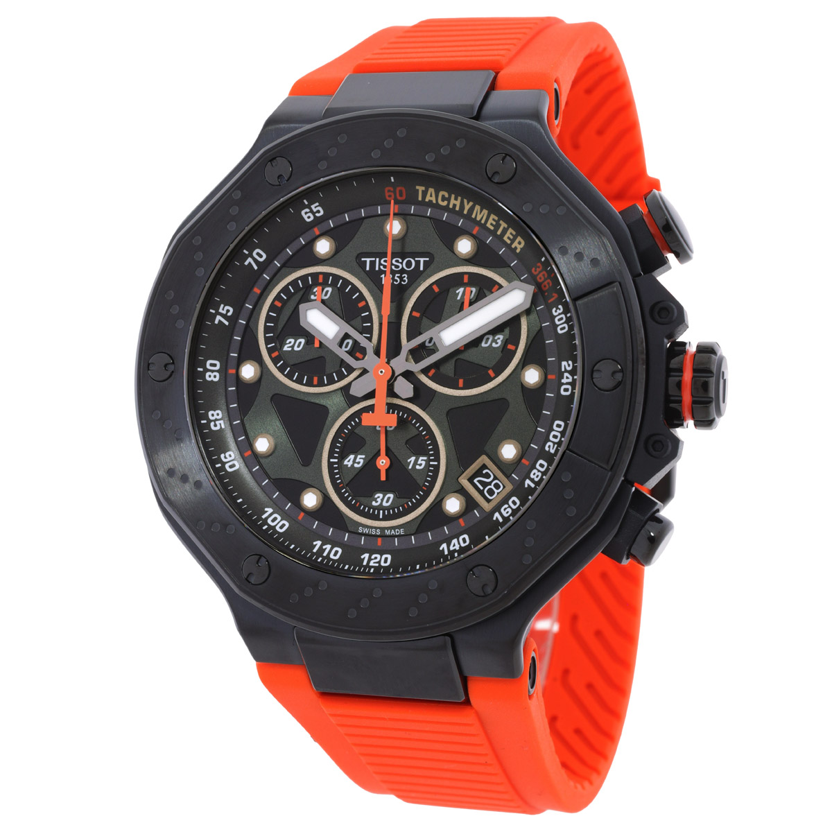 T-Race Chronograph Quartz Black Dial Men's Watch