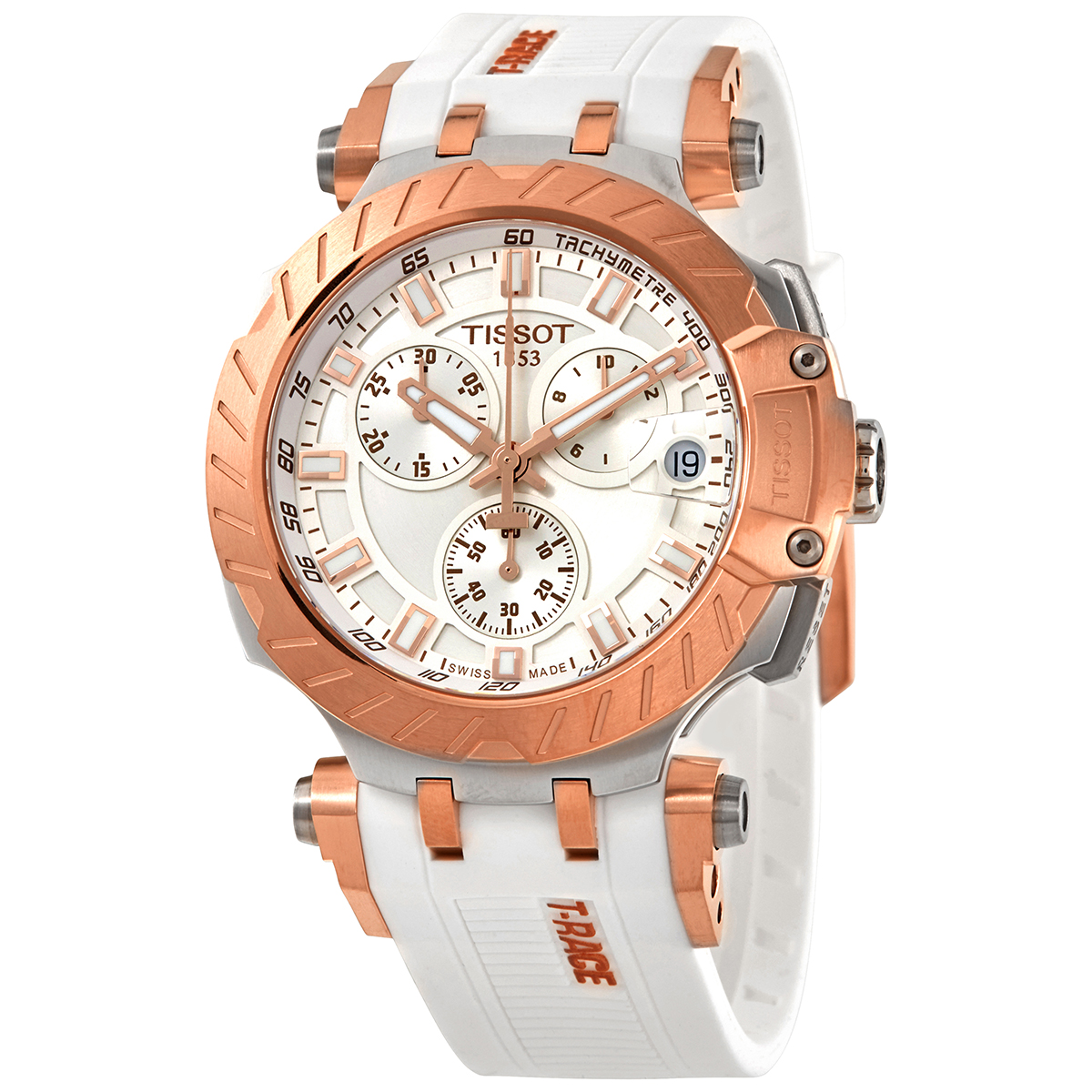 Tissot T-Race Quartz White Dial Men's 
