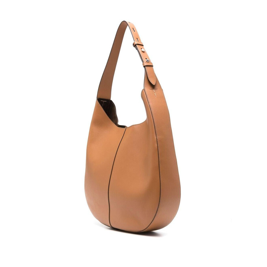 Tod's Tods Di Bag Hobo Logo Detailed Medium Shoulder Bag In Brown