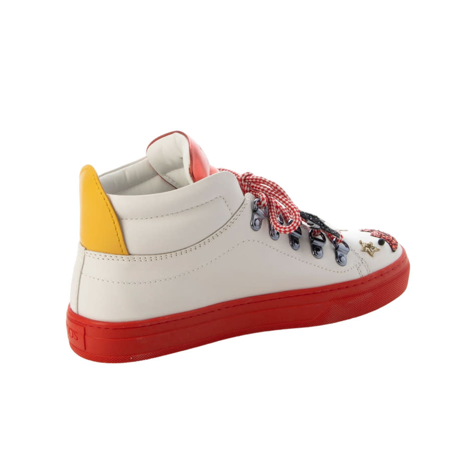 Tod's Tod's Embellished Leather High-Top Sneakers