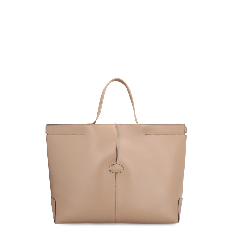 Tod's Tods Folio Leather Tote In Brown