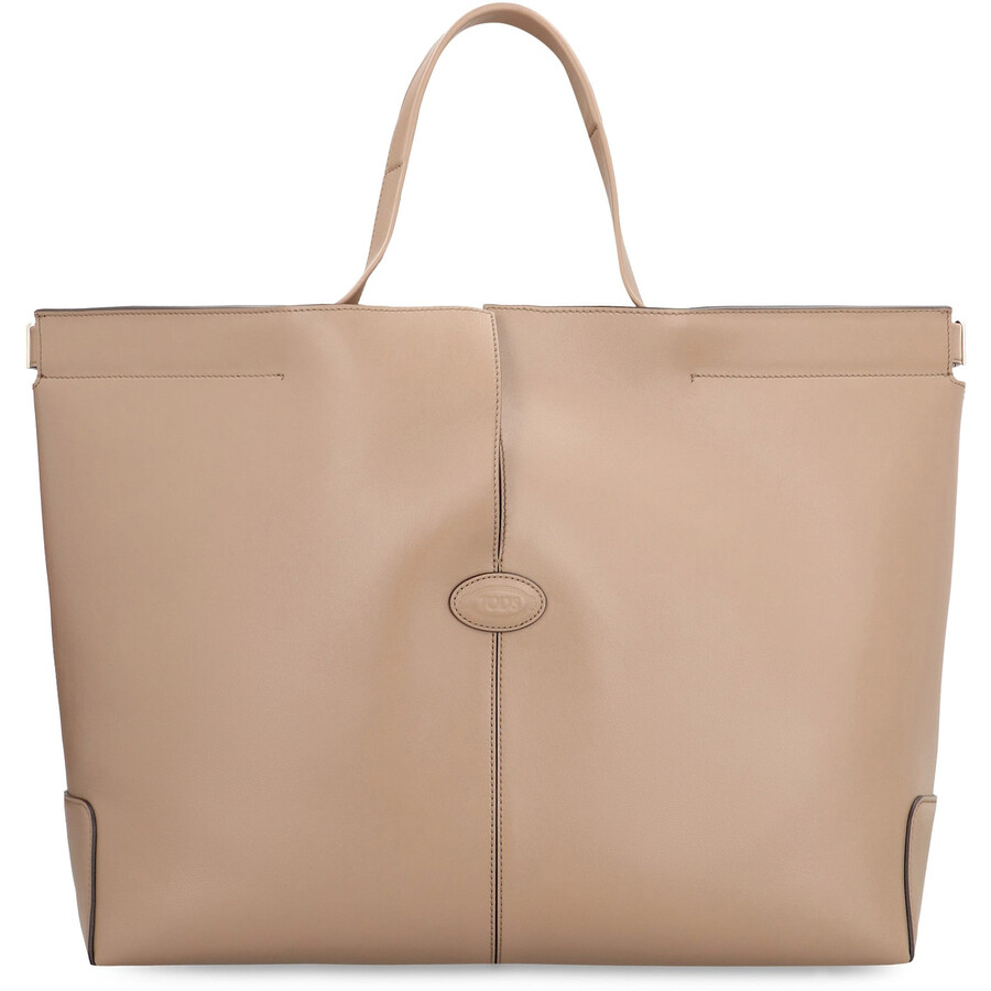 Tod's Tods Folio Leather Tote In Brown