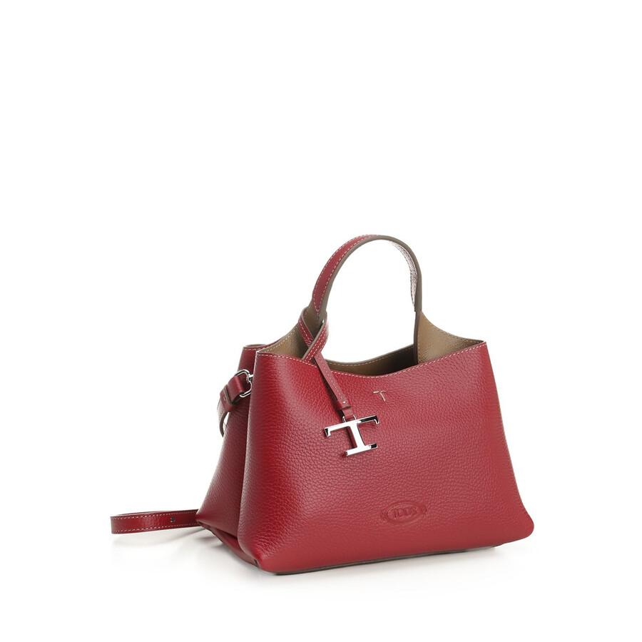 Tod's Tods Leather Bag In Red