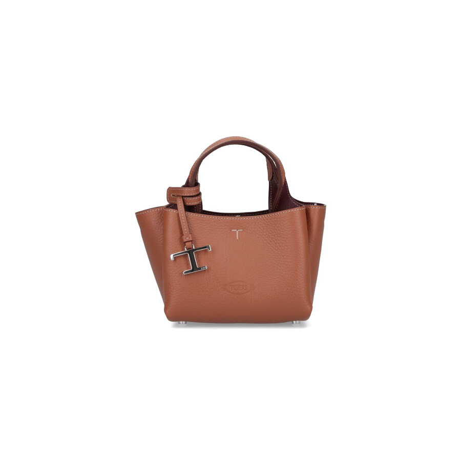 Tod's Tods Micro Leather Handbag In Brown