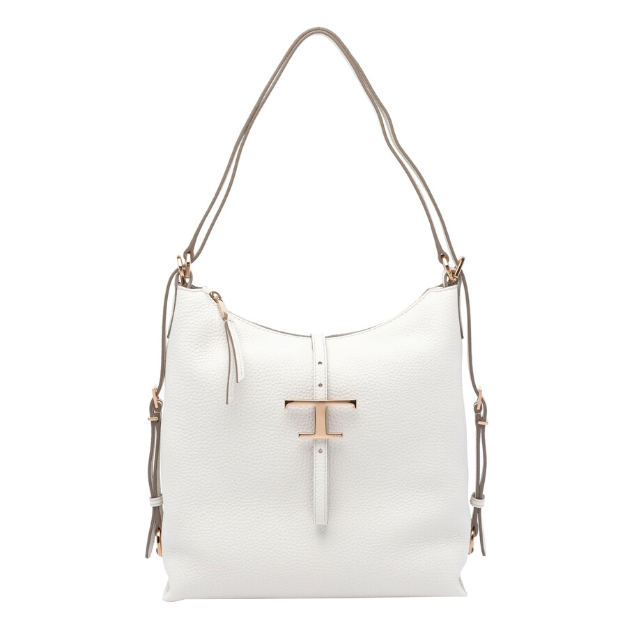 Tod's Tods T Timeless Shoulder Bag In White