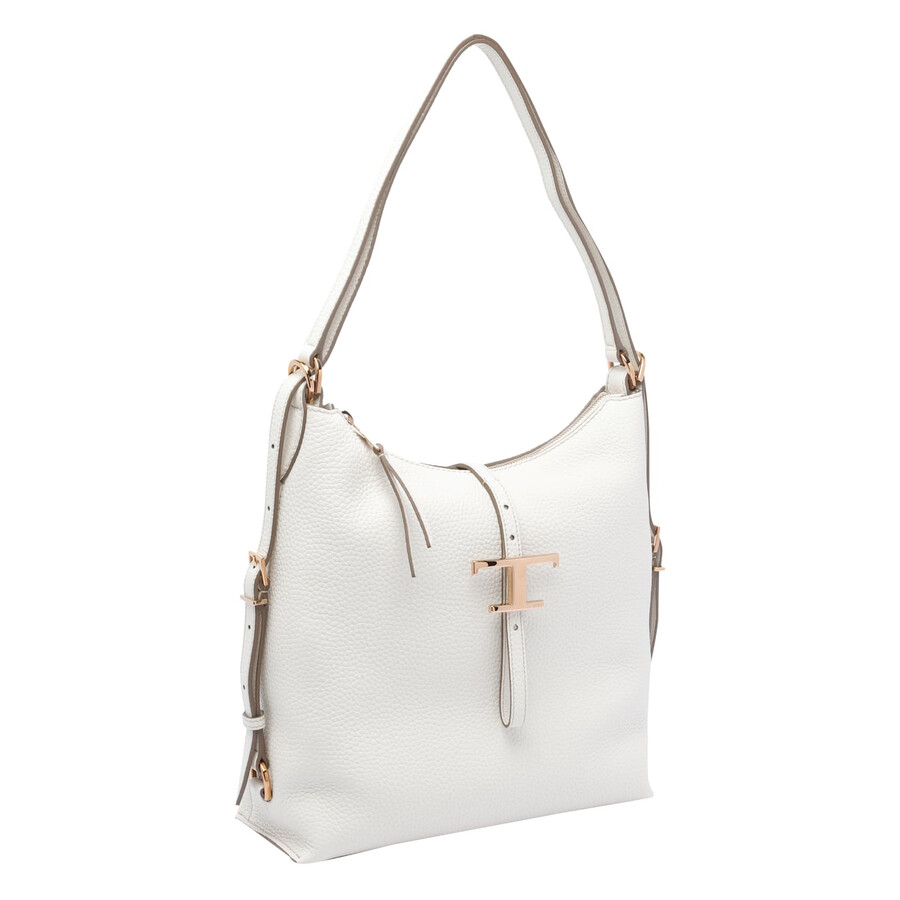 Tod's Tods T Timeless Shoulder Bag In White