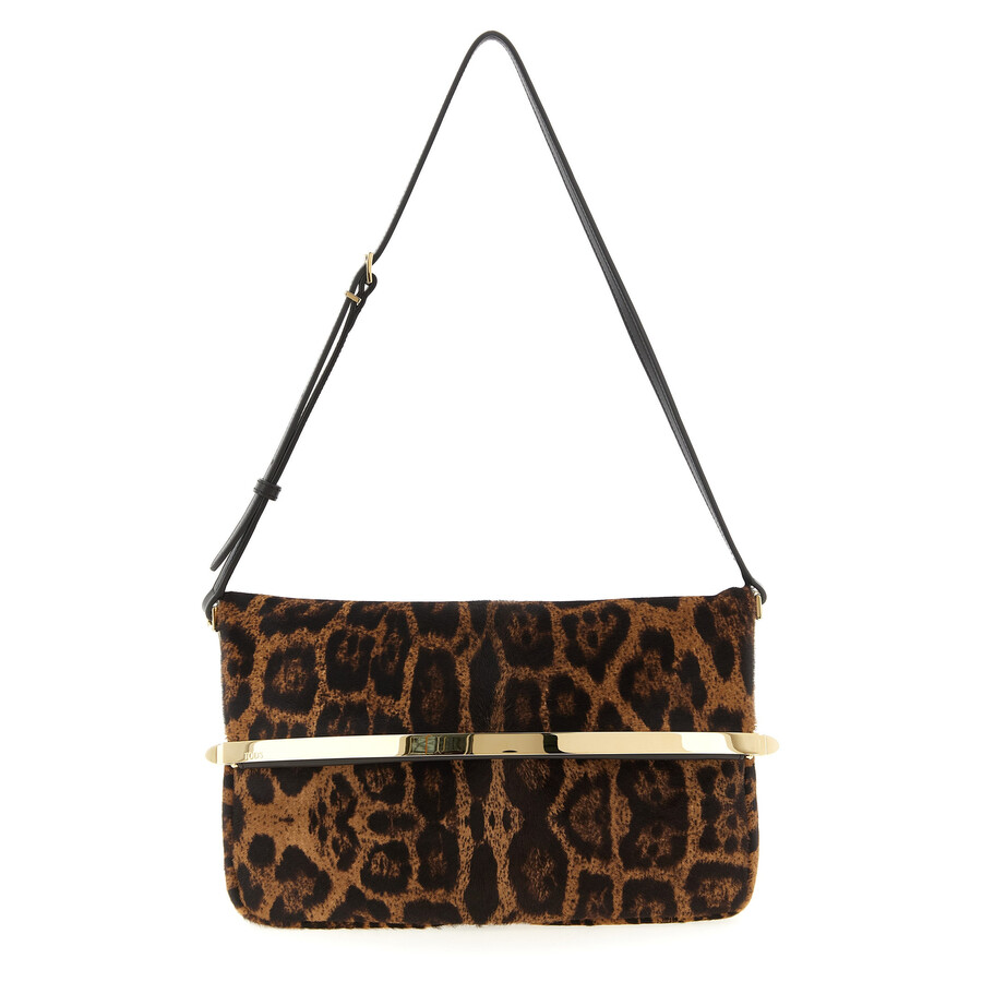 Tod's Tods Tod S Magenta Bag Flap Shoulder Bag In Animal Print