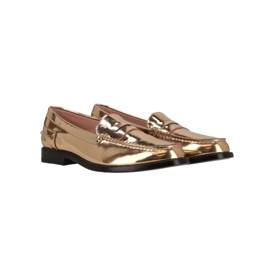 Tod's Womens Antique Gold Loafer, Size 7 XXW16C00011PL8G204