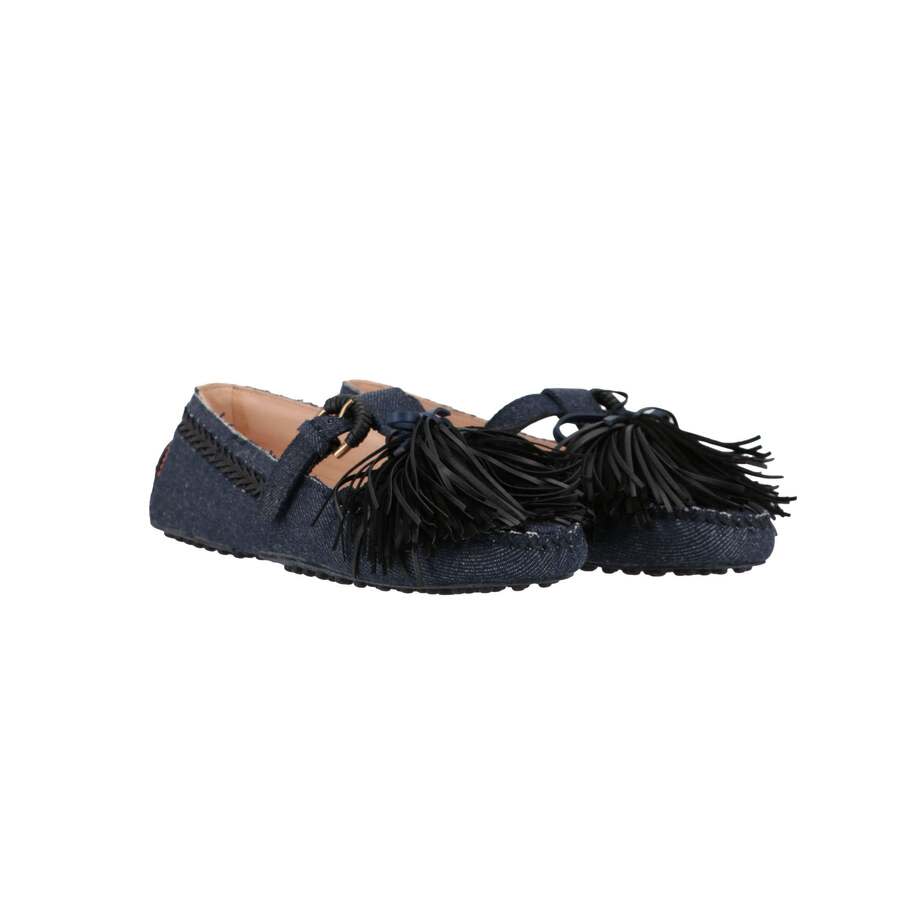 Tod's Womens Dark Blue Loafer, Size 7 XXW00G0AX72LH601IG