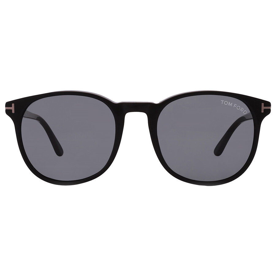 Shop Tom Ford Ansel Smoke Oval Men's Sunglasses Ft0858-n 01a 53 In Black