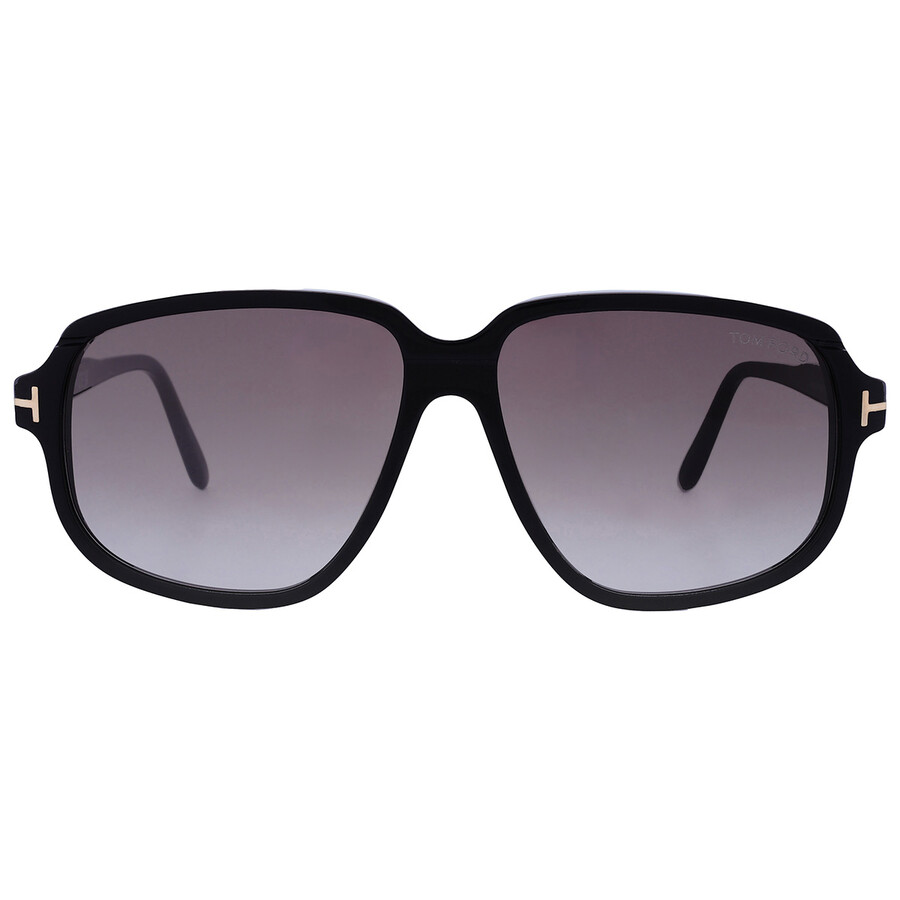 Shop Tom Ford Anton Smoke Gradient Square Men's Sunglasses Ft1024 01b 59 In Black