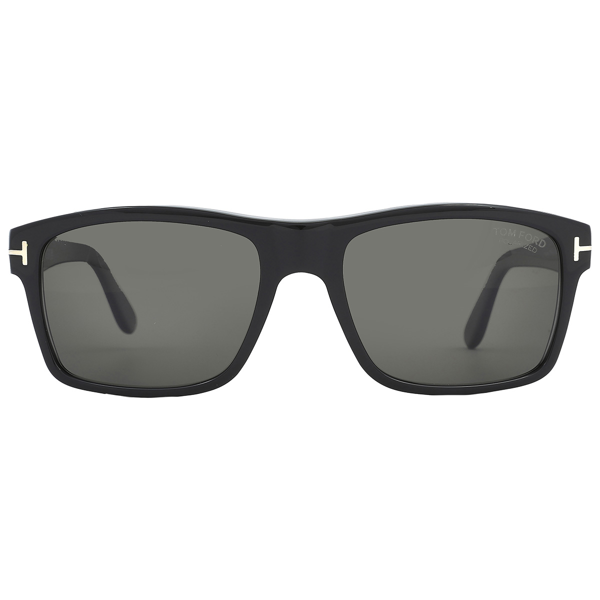 Tom Ford August Polarized Smoke Rectangular Men's Sunglasses