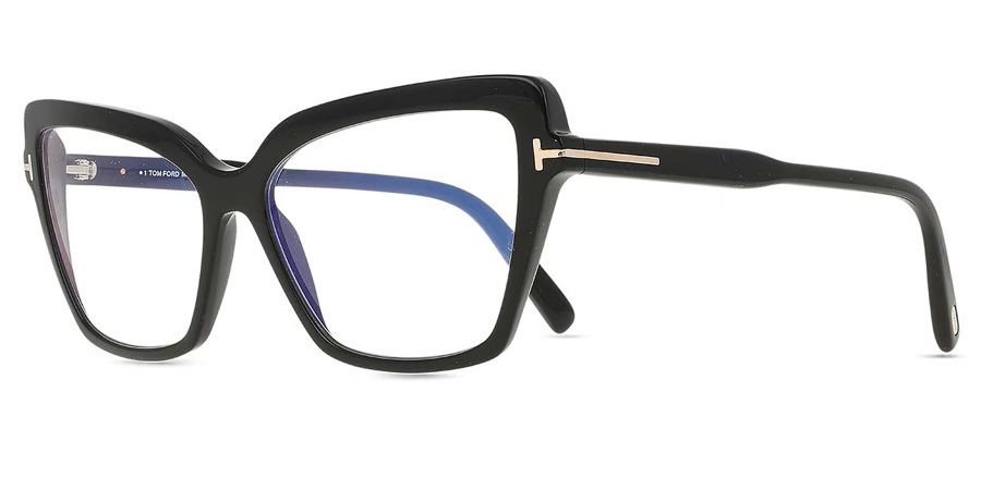 TOM FORD ヴァージンオーキッド プリティベイビー バーニッシュドアンバー Tom Ford Blue Light Block Butterfly Ladies Eyeglasses FT5948-B 001