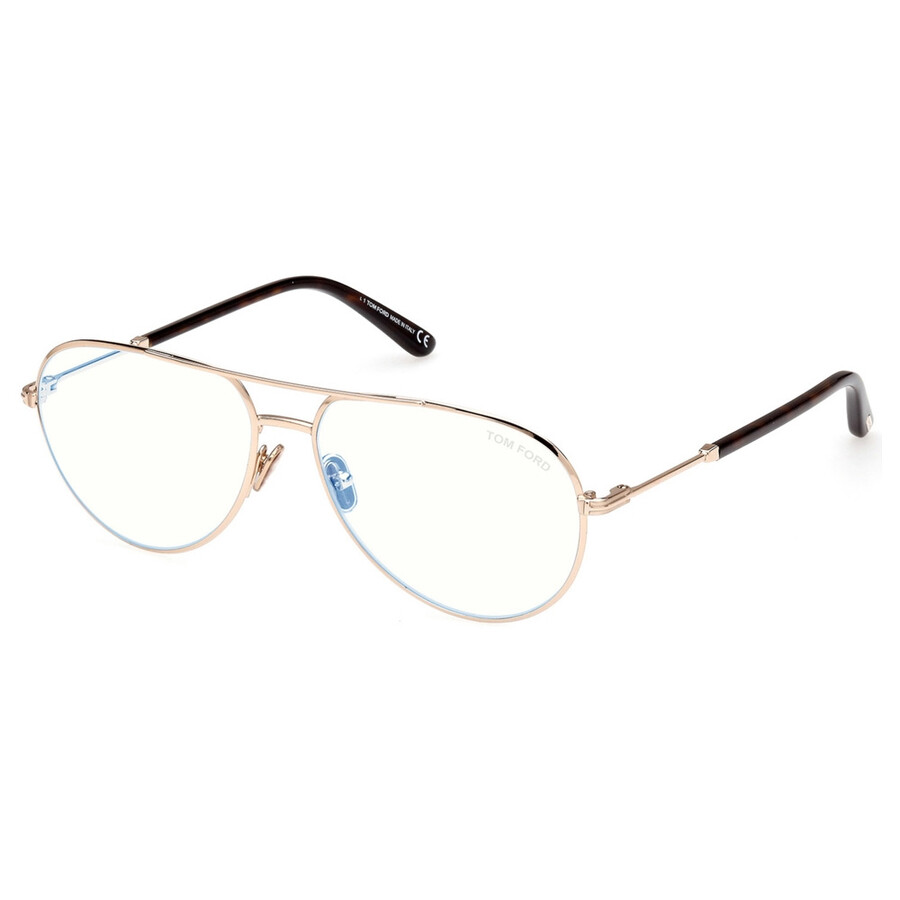 Tom Ford Blue Light Block Pilot Men's Eyeglasses Ft5829-b 028 57
