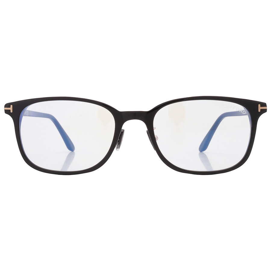 Shop Tom Ford Blue Light Block Rectangular Men's Eyeglasses Ft5852-d-b 001 54 In Black / Blue