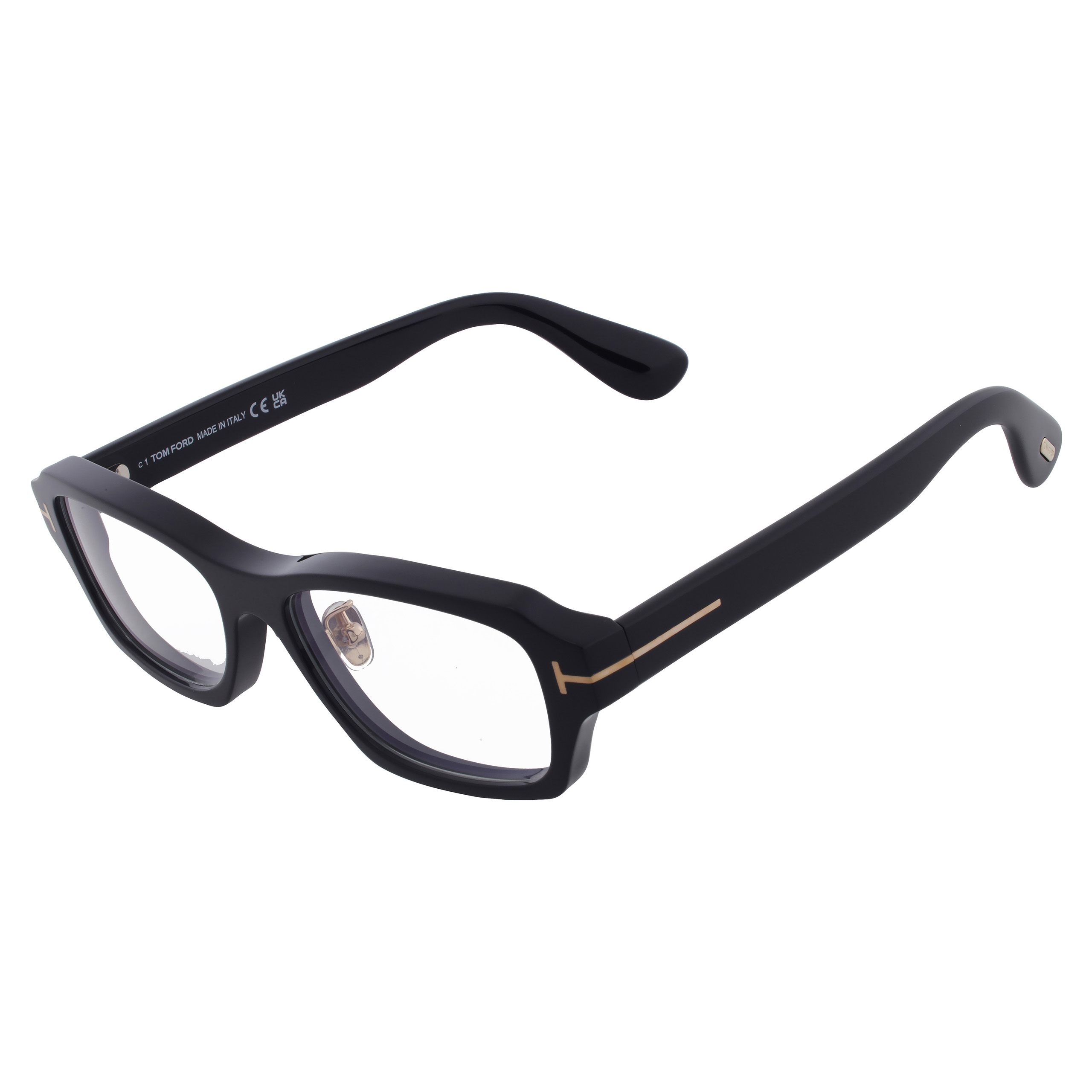 TOMFORD 블루라이트 차단 직사각형 남성 안경 FT6113-D-B 001 56