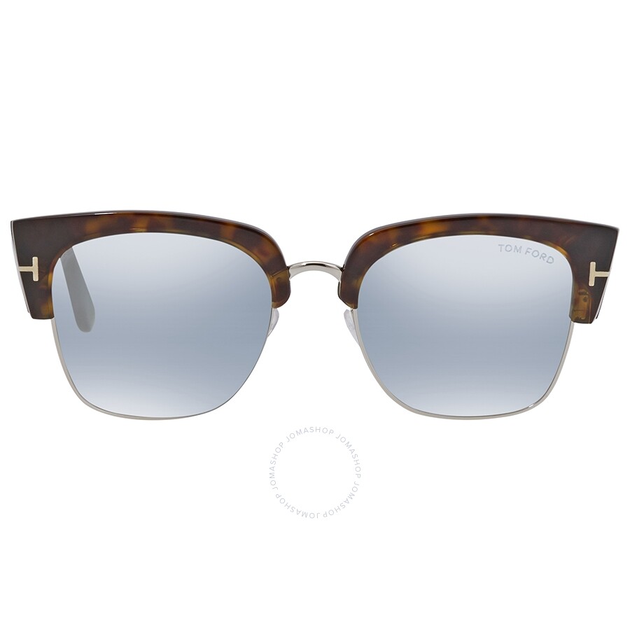 Tom Ford Blue Mirror Square Sunglasses FT0554-52X - Tom Ford ...