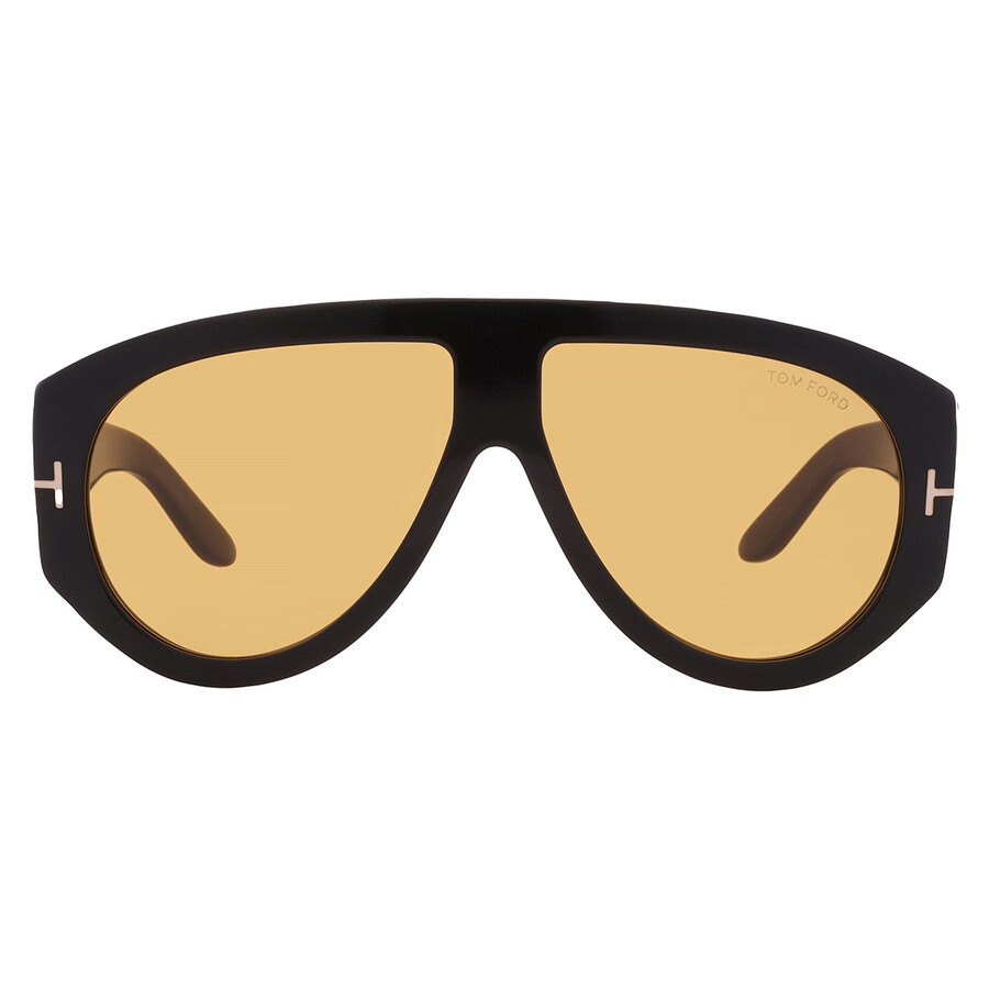 TOMFORD ハイロット フレム サンクラス FT1044 01E Tom Ford™ FT1044 Bronson 01E 60 Shiny Black/T Logo Sunglasses