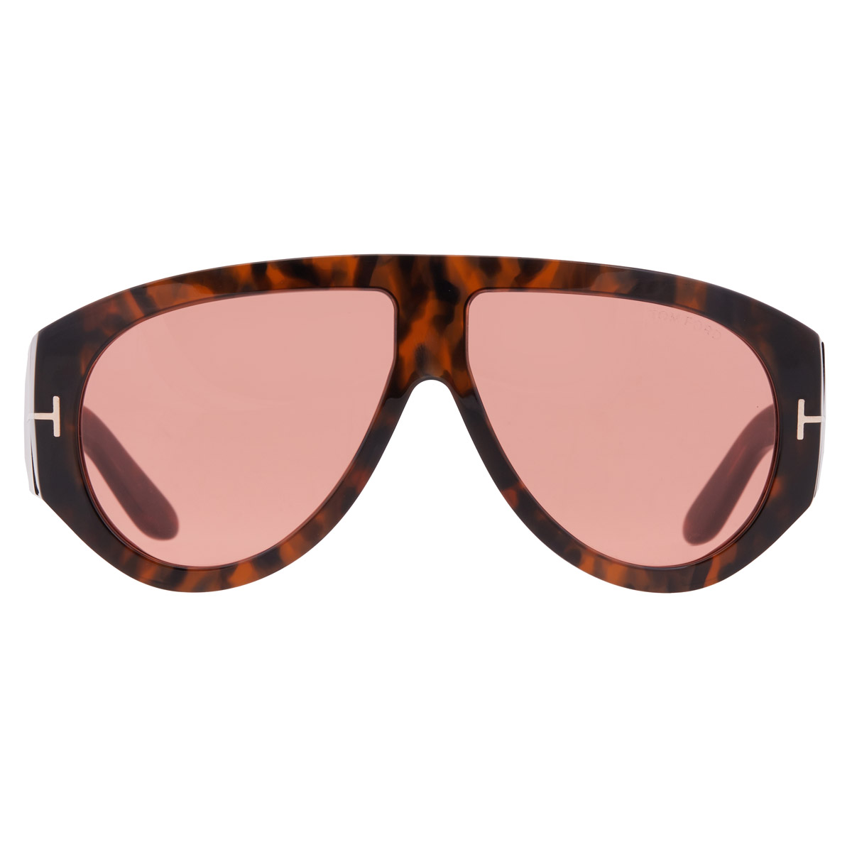 Pilot Sunglasses Bronson Unisex Black Frame Orange Red Lense Oversized Unbranded Tom Ford Bronson TF1044 52S Sunglasses - US main image 4